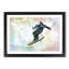 Skiing in Abstract - Picture Frame Painting Print-55739749-55739752