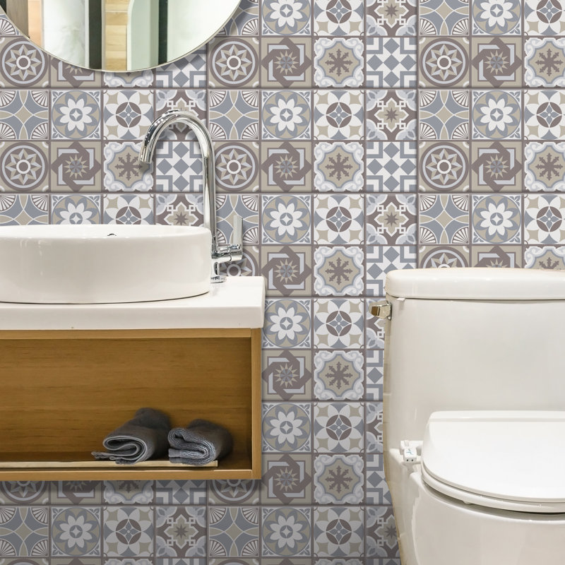 6'' W x 6'' L Gel Peel and Stick Field Tile