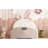 White Twin Size Bed With Charming Rabbit Form And Stable Construction - Headboard & Upholstered Robust Foundation-329389619