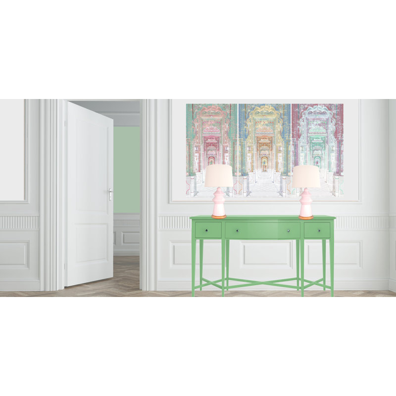 Palatial Jaipur, art mural en acrylique triptyque