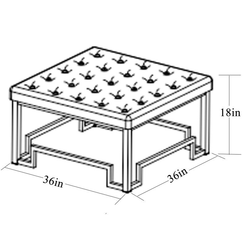 Table basse à structure ouverte