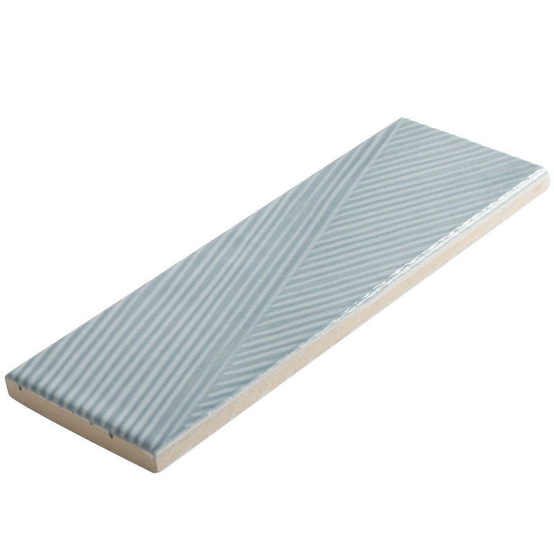 Carrelage style métro en céramique brique 2 po x 8 po Archer (5,38 pieds carrés / caisse), Bleu cendré