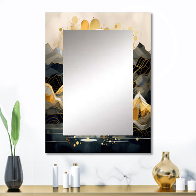 Scandinavian Simplicity II - miroir décoratif scandinave, grand miroir mural scandinave, impression d'art en métal