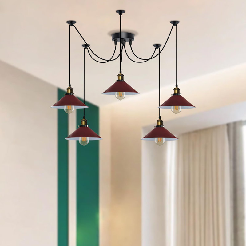 Ameire 5 - Light Pendant, Red