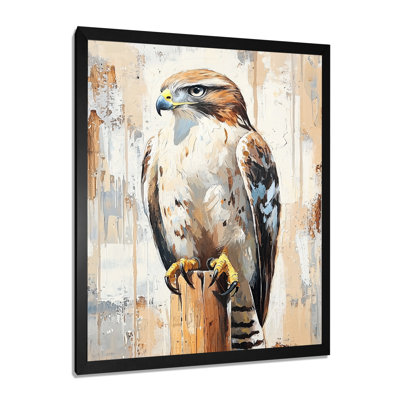 Hawk On The Hunt III - Hawk Wall Art Living Room