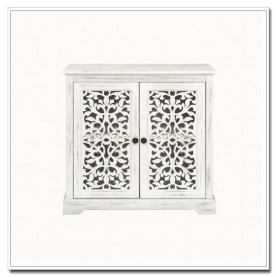 Armoire décorative, 2 portes à découper Buffet Serveur Console pour cuisine, salle à manger, salon, couloir