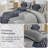 3-Piece Boho Aztec Western Quilt Set Textured Bedspread Coverlet with Pillowcases for All Seasons-122910338-122910332