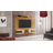 Plaza 64" Modern 6-Shelf Floating Entertainment Center for TVs up to 50" in Black-1696950483