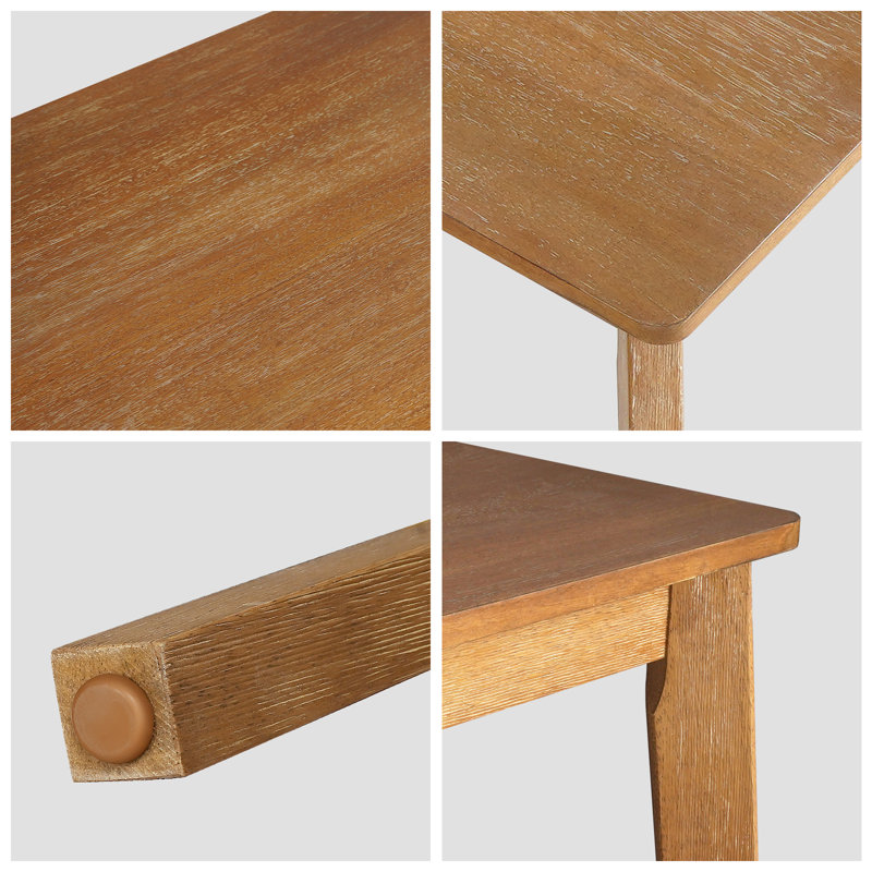 Solid Wood Dining Table - with Dark Walnut