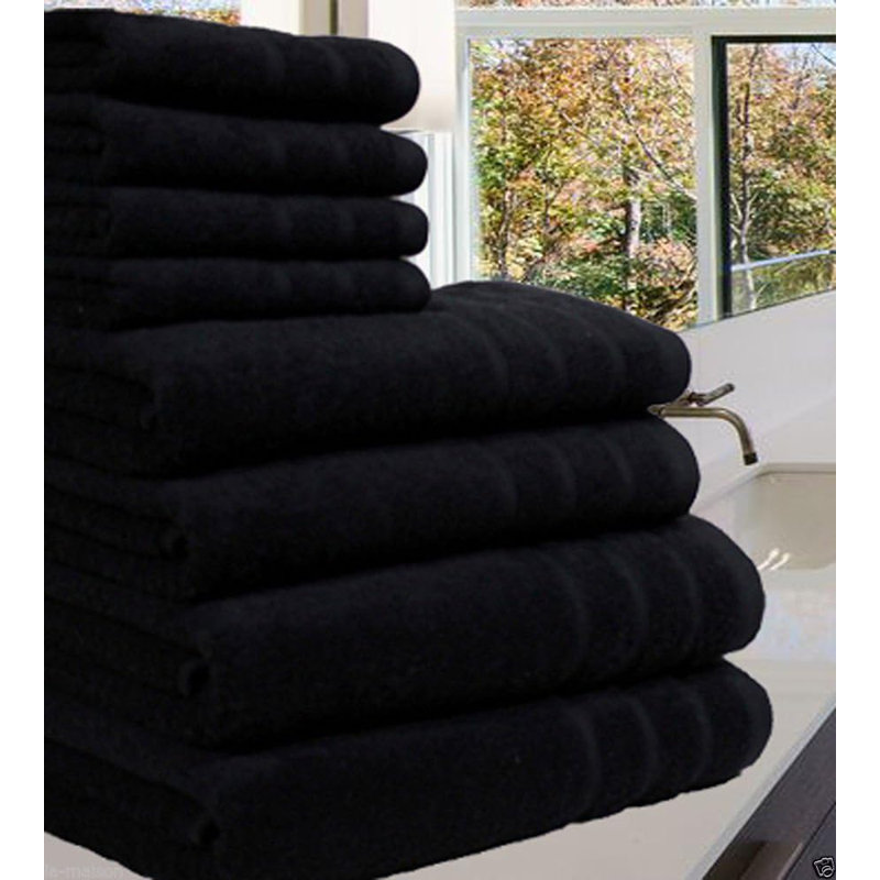 Nadem Luxury 8 Pcs Bale Set, Black