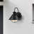 Nox Black 11" LED Outdoor Barn wall Light Frosted Glass with Photocell