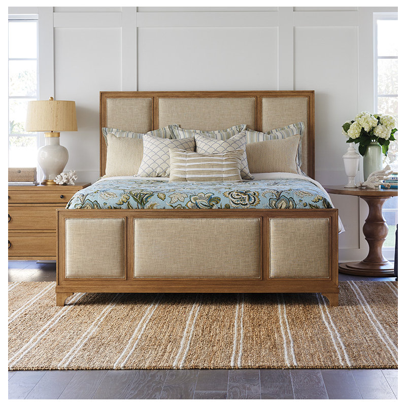 Newport Upholstered Bed, Queen, Sailcloth