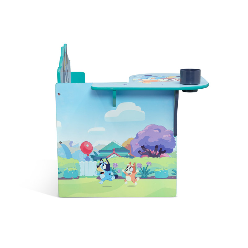 Bluey Chair Desk With Storage Bin By Delta Children - Greenguard Gold Certified