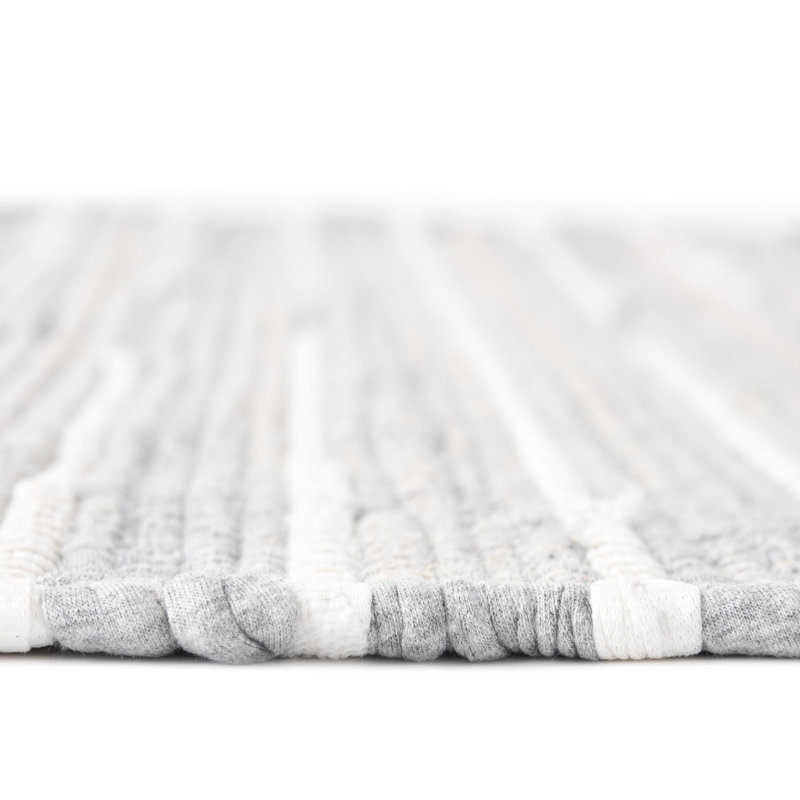 Cotton Geometric Indoor Rug, Rectangle 8' x 11'