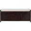 Banc de rangement avec 3 portes en forme de volet, banc à chaussures avec coussin amovible et espace de rangement caché-1302705804