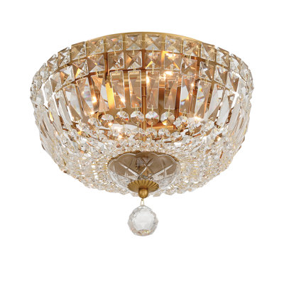 Lohman 12'' Aged Brass Flush Mount