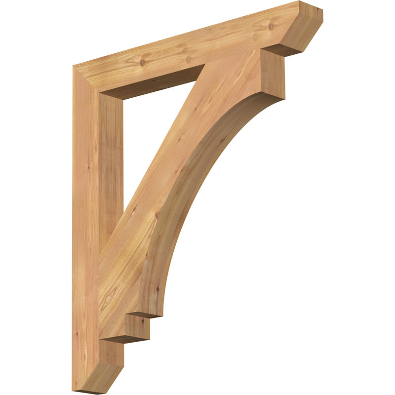 BKTIMP06 Support en bois rustique à lattes impériales, Douglas (lisse), H 32 po x l 3,5 po x P 28 po