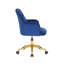 Chaise de bureau en velours Samatha-1448605070