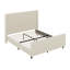 Upholstered Platform Bed Frame, Wingback Bed With 50.7" Headboard-615487201-615487215