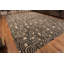 Tapis surdimensionné noir et ivoire de style Regency Hollywood