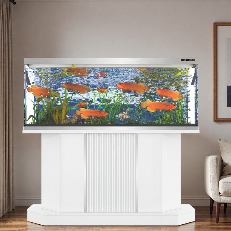 Support d'aquarium avec prise de courant et armoire de rangement