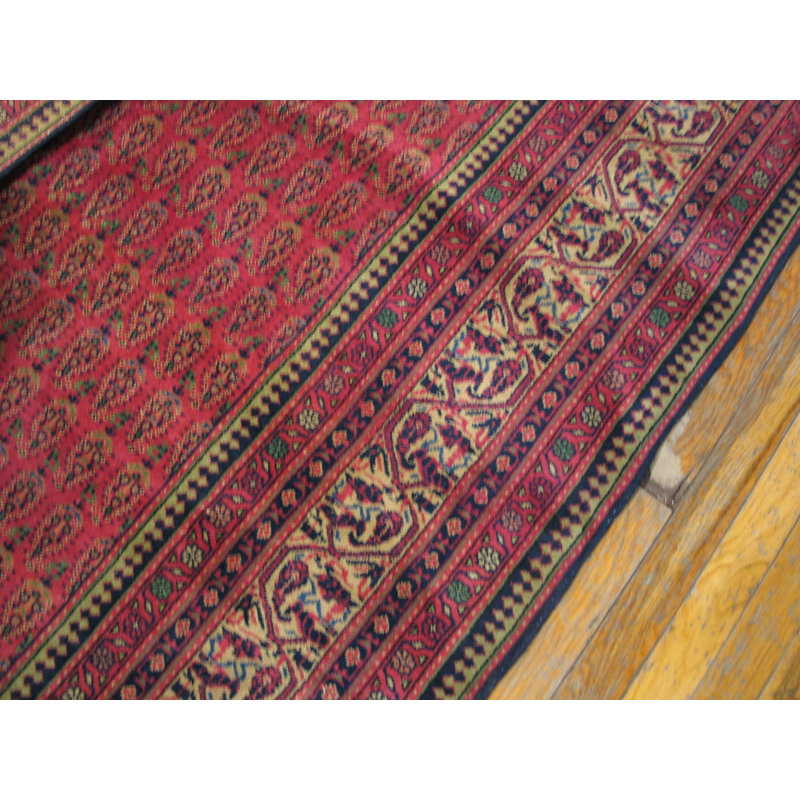 Small Allover Paisley Pattern Antique Oversized Red Indian Lahore Carpet