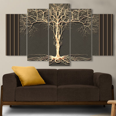 Stunning 5-Piece Decorative MDF Wall Art Set, 39.4 x 23.6 inches | 100% MDF with 0.1 inch Thickness, UV Digital Printing | Perfect for Living Room, Bedroom & Office Decor, Stylish & Eye-Catching Design