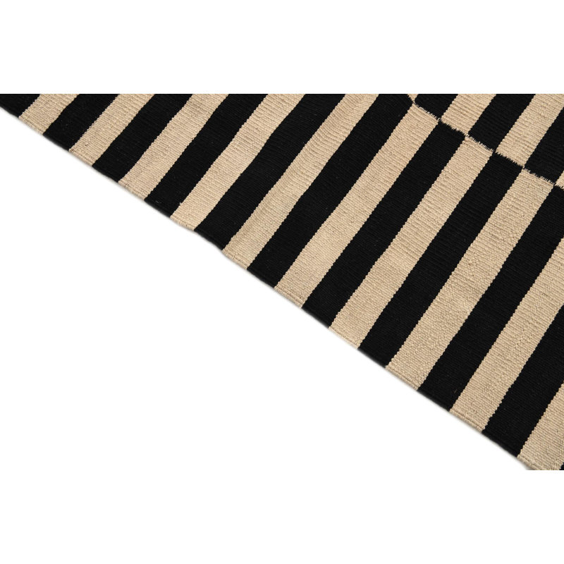 Tapis noir et blanc Jessen