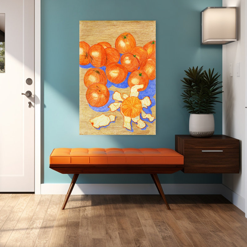 Art contemporain contemporain rustique, H 48 po x l 32 po