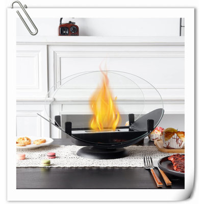 Tabletop Fire Tabletop Fireplace with Flame Guard