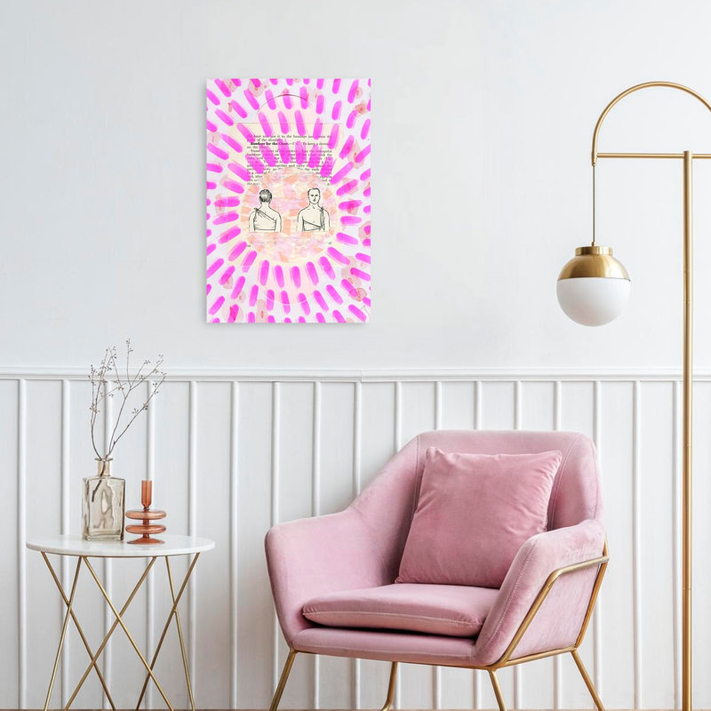 Reproduction d'art mural rétro abstrait, 24" H x 16" W