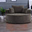 Pas de chaises d'appoint sans assemblage, chaise-lit moderne en chenille de 55 pouces pour la maison