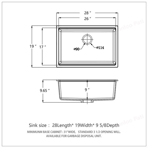 Dimensions du produit