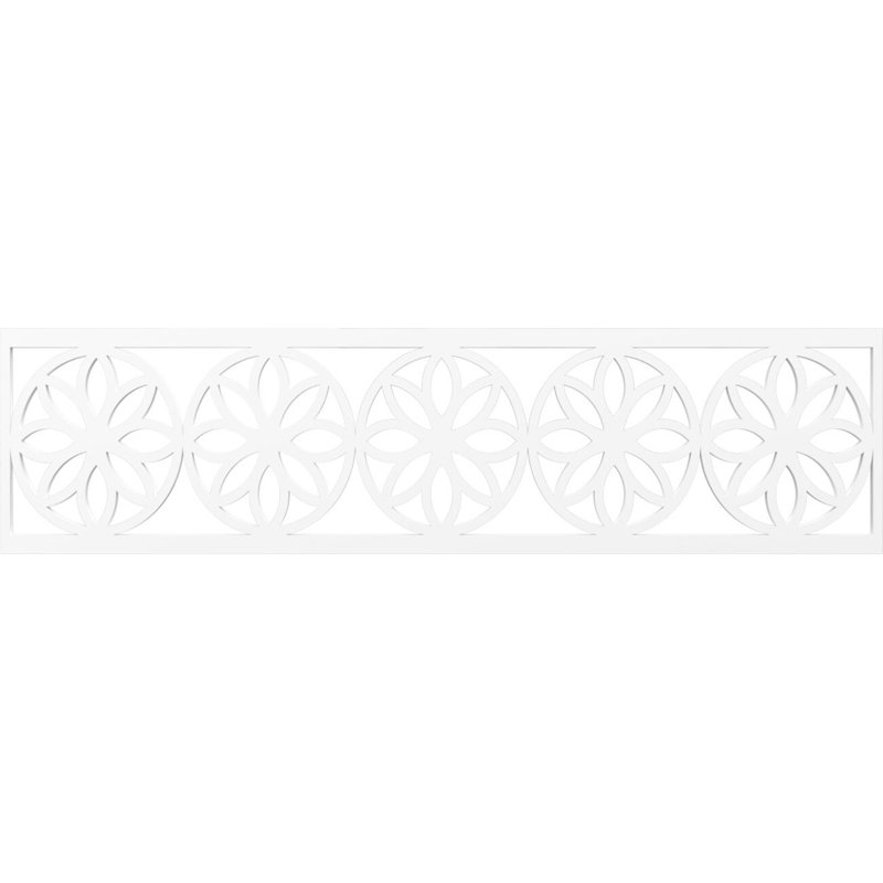 Moulure en PVC de qualité architecturale l 47 po x H 12 po x T 3/8 po, H 12 po x l 47 po x P 0,38 po