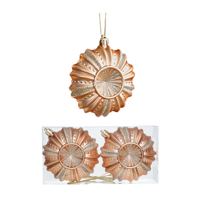 Ensemble de pendentifs de Noël en plastique galvanisé, C