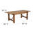 Dejon Rectangular Rustic Solid Pine Folding Dining Table by Flash Furniture-87785207-87784580