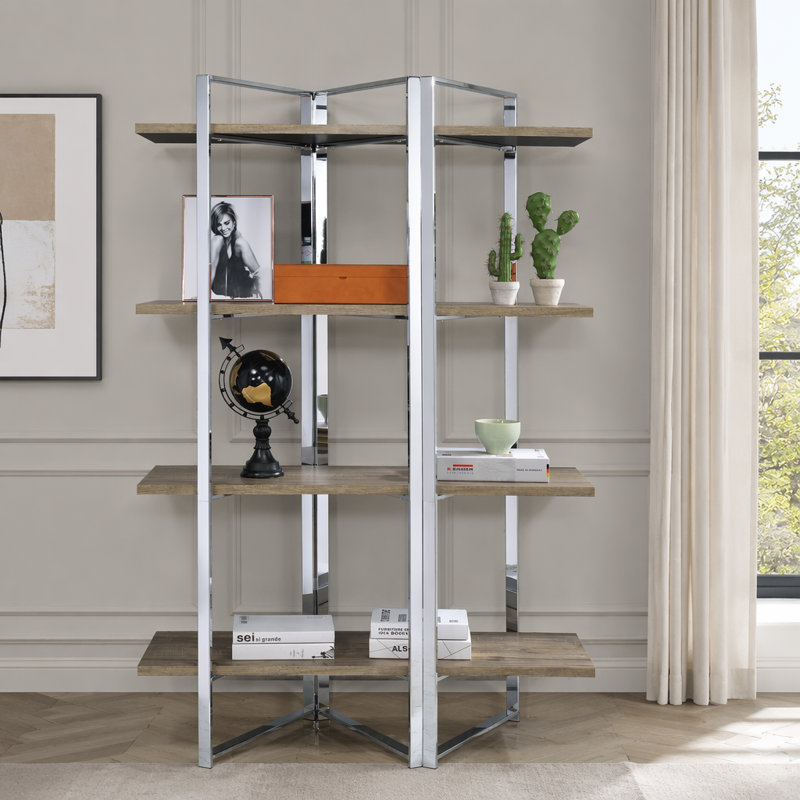 Bibliothèque naturelle à 4 tablettes