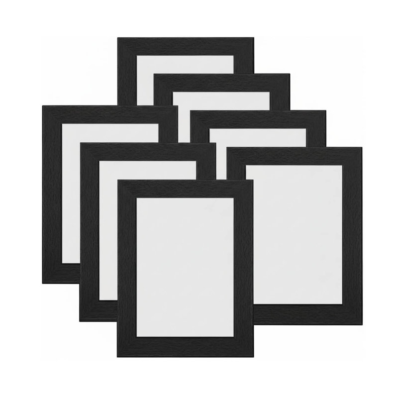 Picture Frame - Set of 7, Black