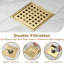 Drain de douche en acier inoxydable 6 pouces-63097690