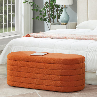 Banc de rangement avec repose-pieds Skandar