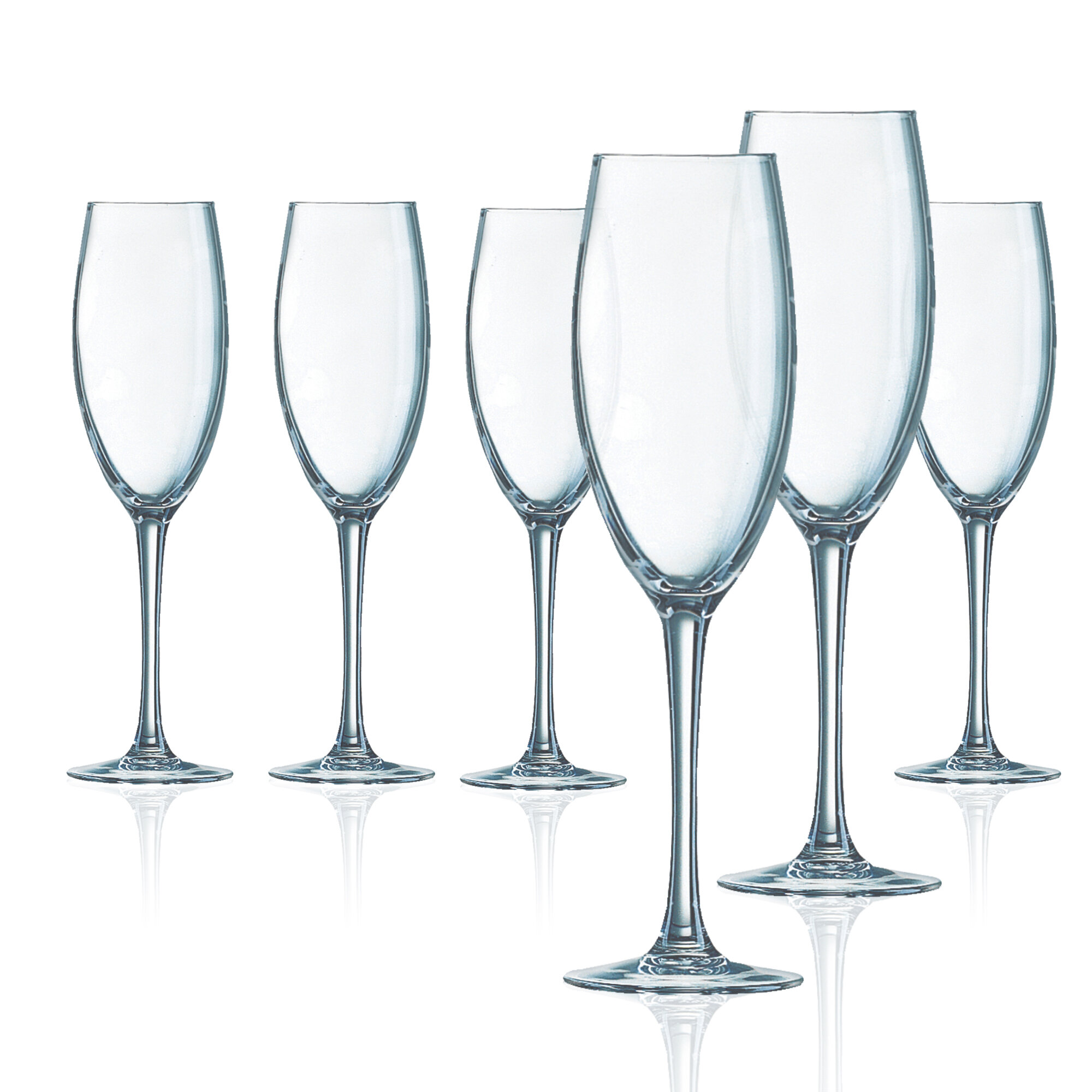 Chef & Sommelier Grand Vin 6 - Piece 8oz. Lead Free Crystal Flute