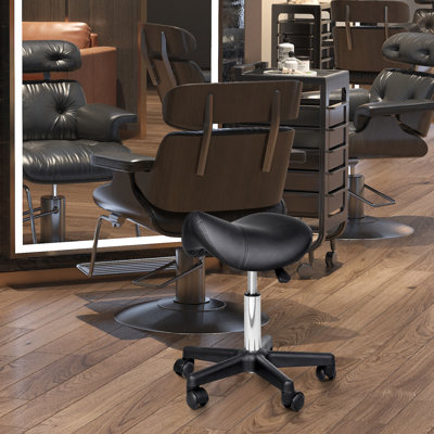 Tabouret actif à hauteur réglable en cuir Latanga