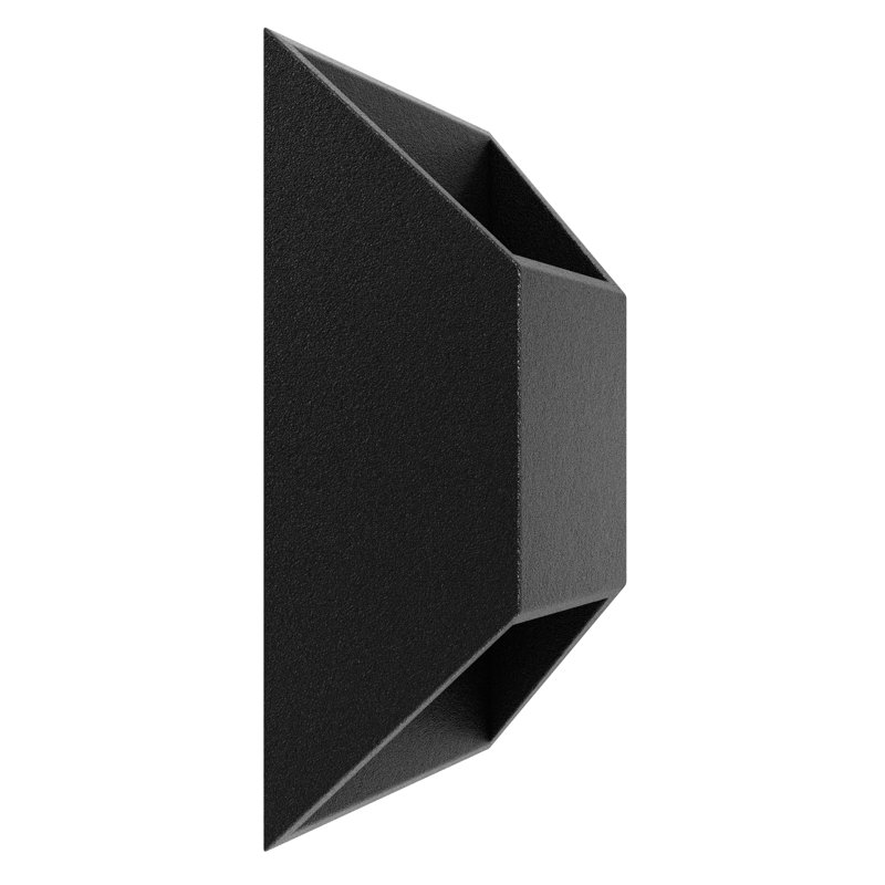 Cassin LED Wall Light, 20" H x 7" W x 3.75" D, Black