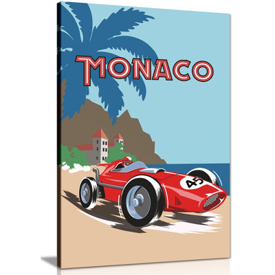 Monaco F1 - Wrapped Canvas Print