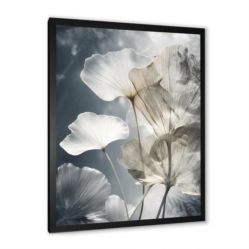 Tropical_Palm_Art_Pour_Ginkgo Art III, Cadre simple noir, H 20 po x l 12 po x P 1 po
