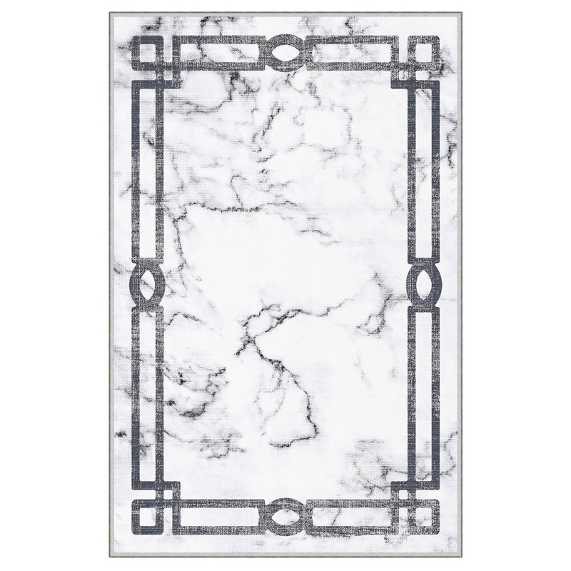 Stylish Hall Carpet Runner, 2.6 x 6.6 Feet | 100% Polyester, 650 g/m², 0.3 in Pile Height | Antibacterial & Non-Slip PVC Dot Underside | Machine Washable, Durable 3D Digital Print | Perfect for Home Décor