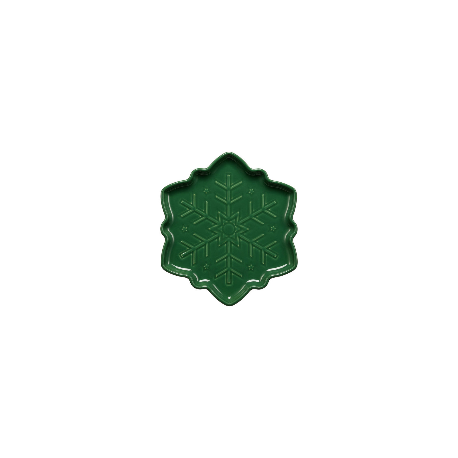Snowfalke Shaped Plate, Jade