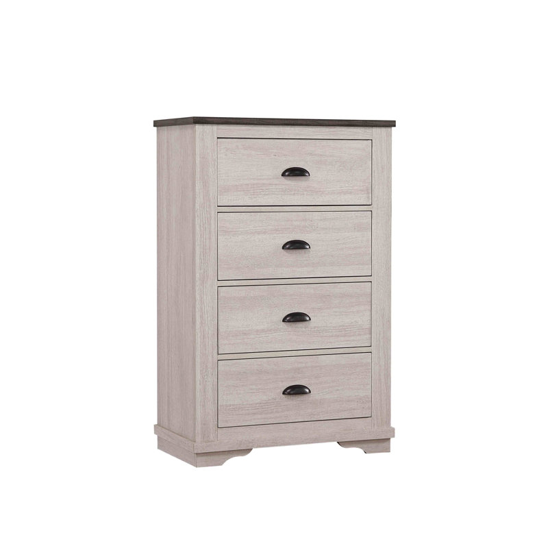 Armoire de chevet contemporaine à 4 tiroirs 1Pc
