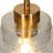 Meya 1 - Light Single Drum Pendant with Raindrop Glass