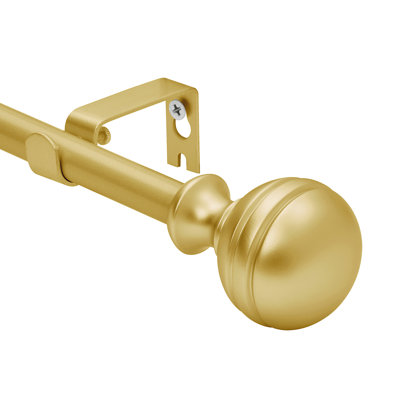 UTOPIA ALLEY Gursharan 5/8 Inch Curtain Rod - Curtain Rods, Adjustable Drapery Rods